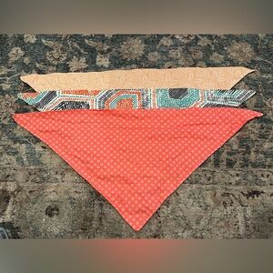 Set of 3 Colorful Patterned Dog Bandanas